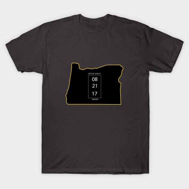 Oregon Solar Eclipse T-Shirt by jpforrest